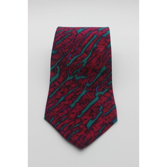 Vintage Stonehenge Molecular Expressions scientific meteorite‎ print silk tie - Picture 2 of 13